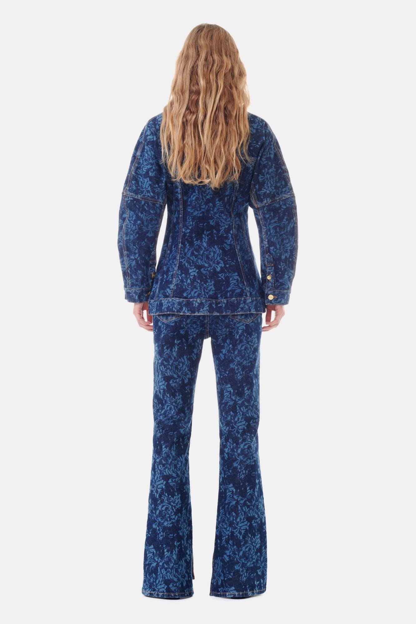 Lazer Denim Blazer | Mid Blue Stone