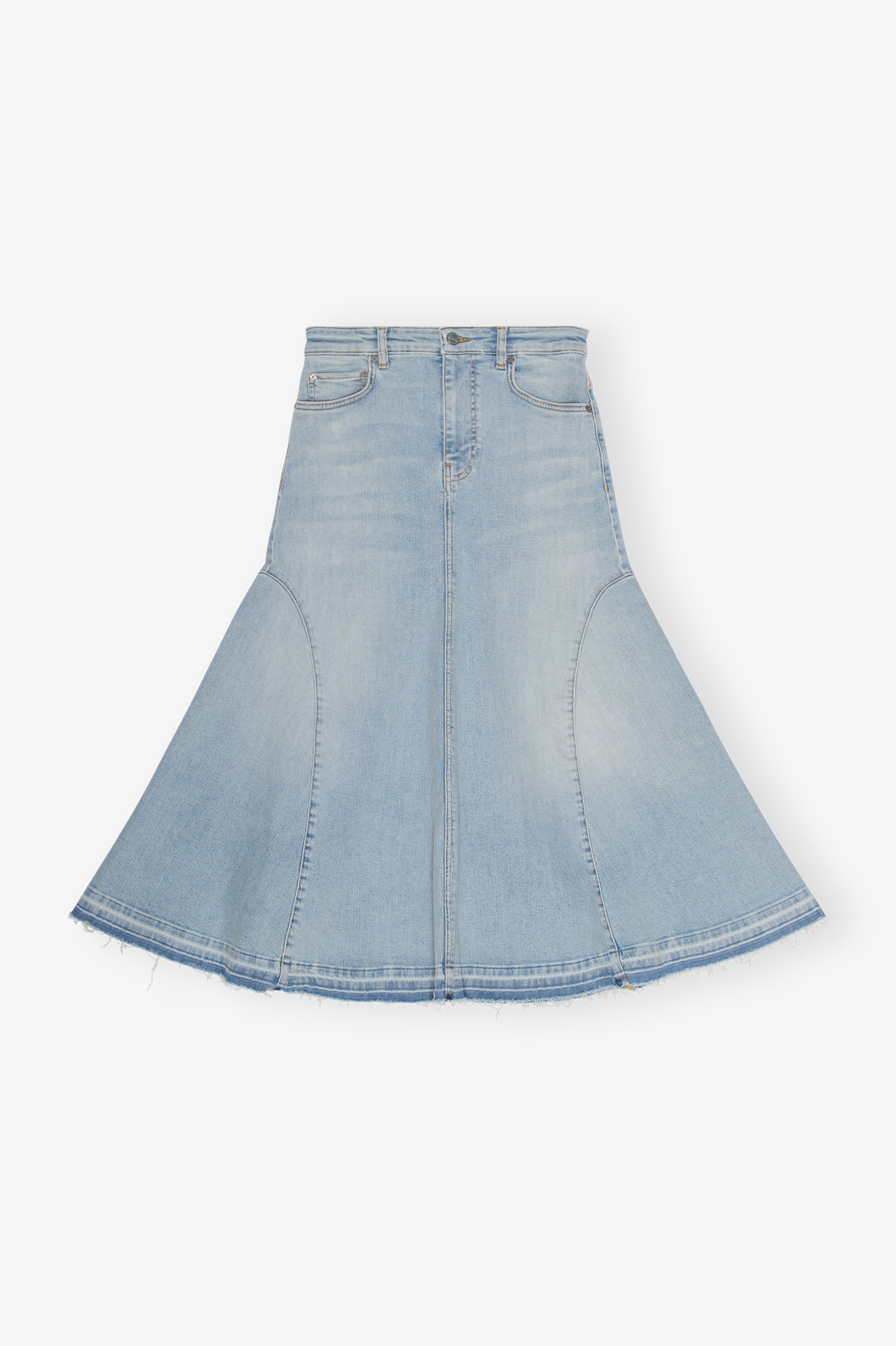 Denim Midi Skirt | Tint Wash