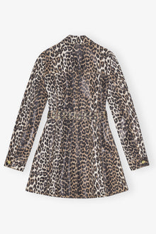 Foil Mini Dress | Leopard