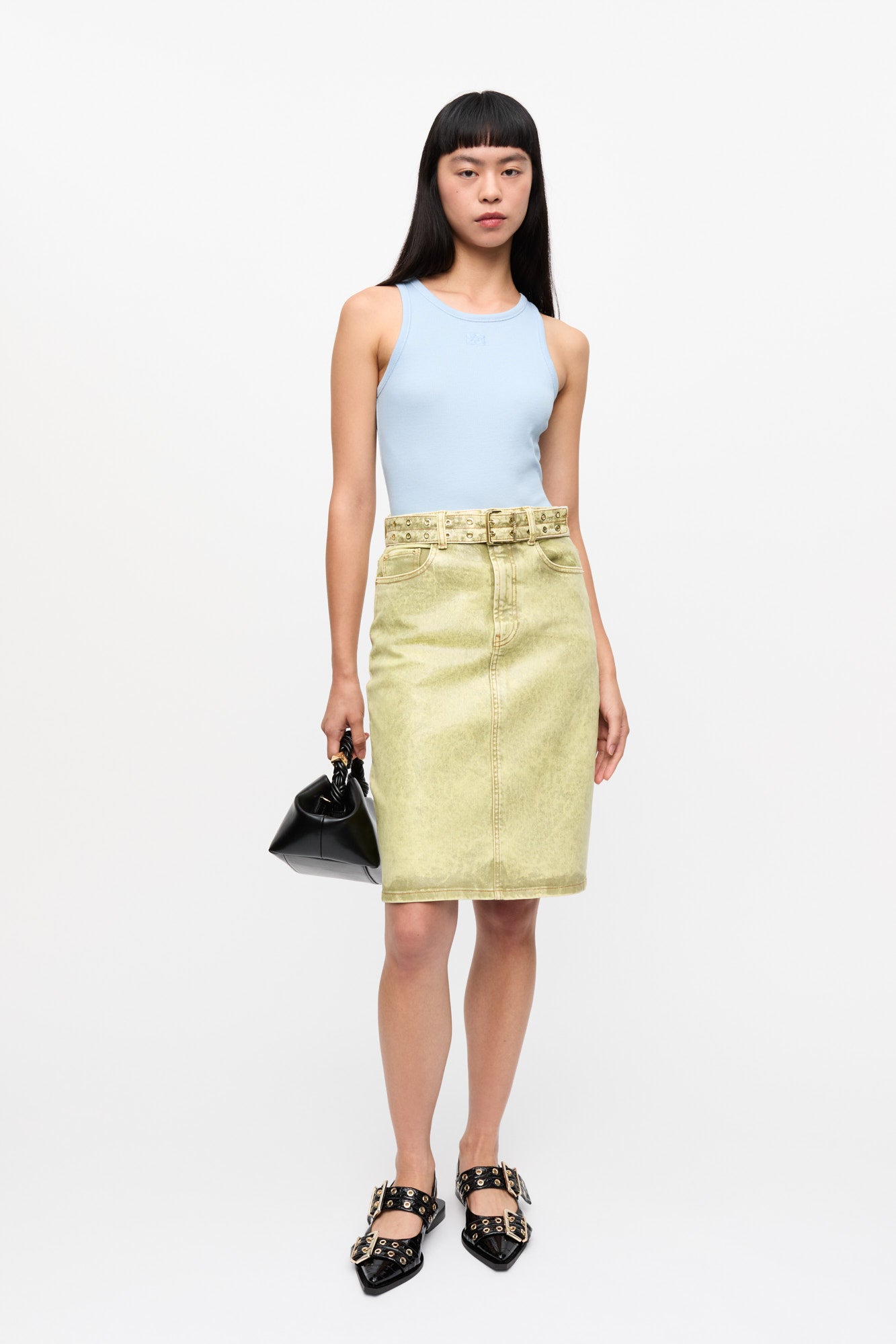 Foil Skirt | Golden Cypress