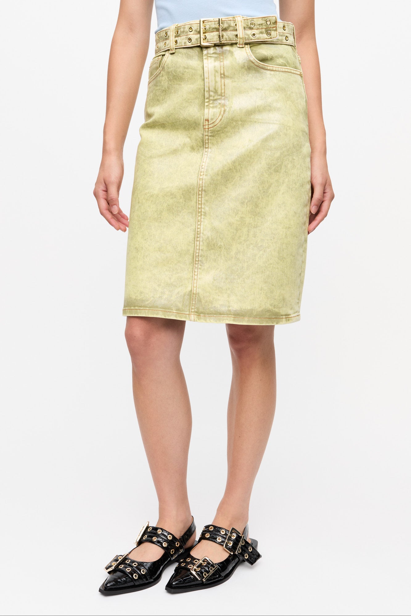 Foil Skirt | Golden Cypress
