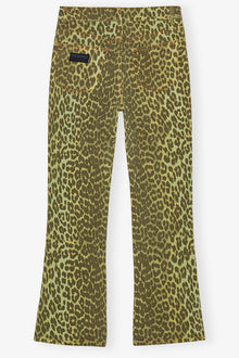 Leopard Betzy Jeans | Celery