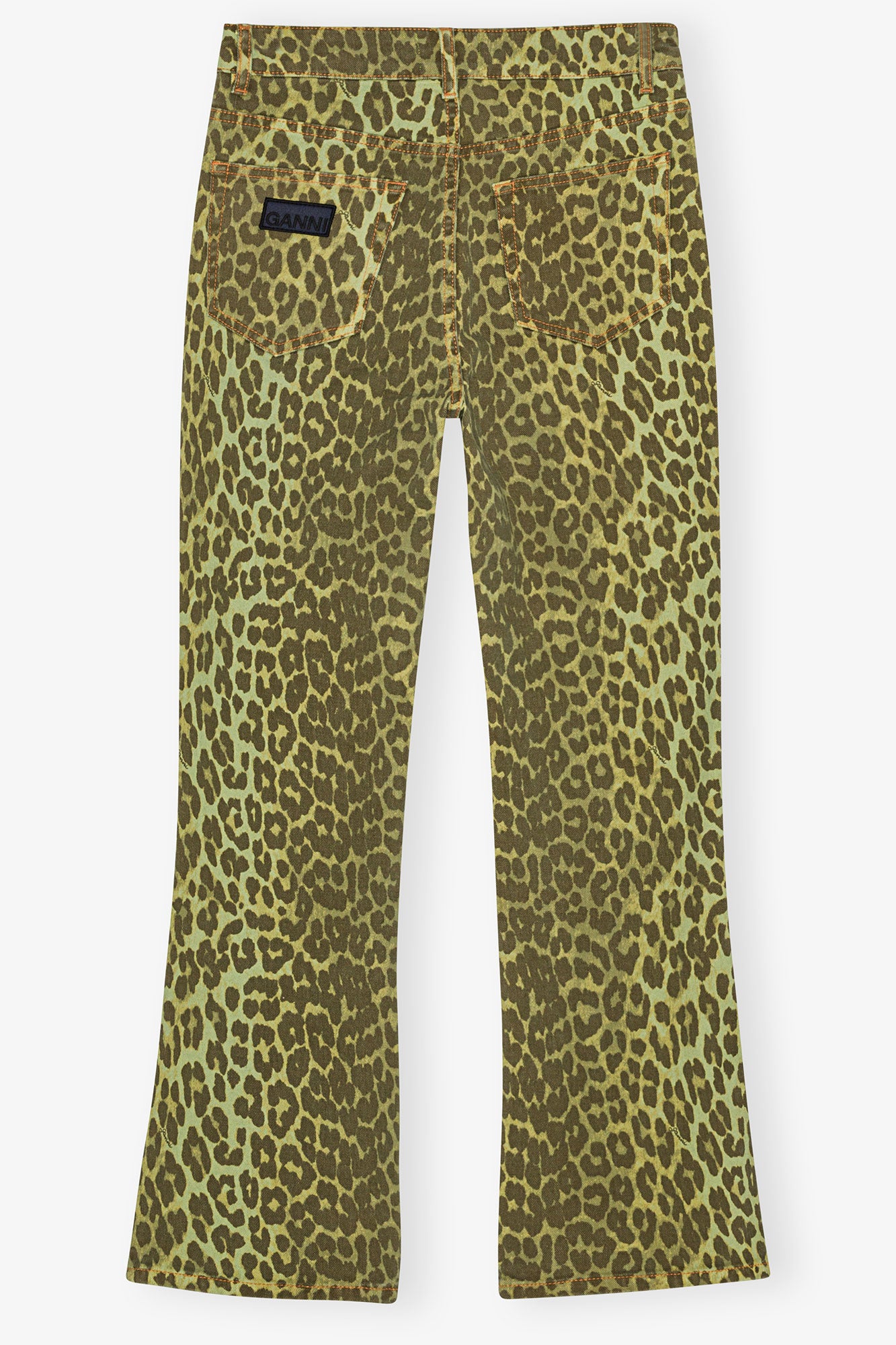 Leopard Betzy Jeans | Celery