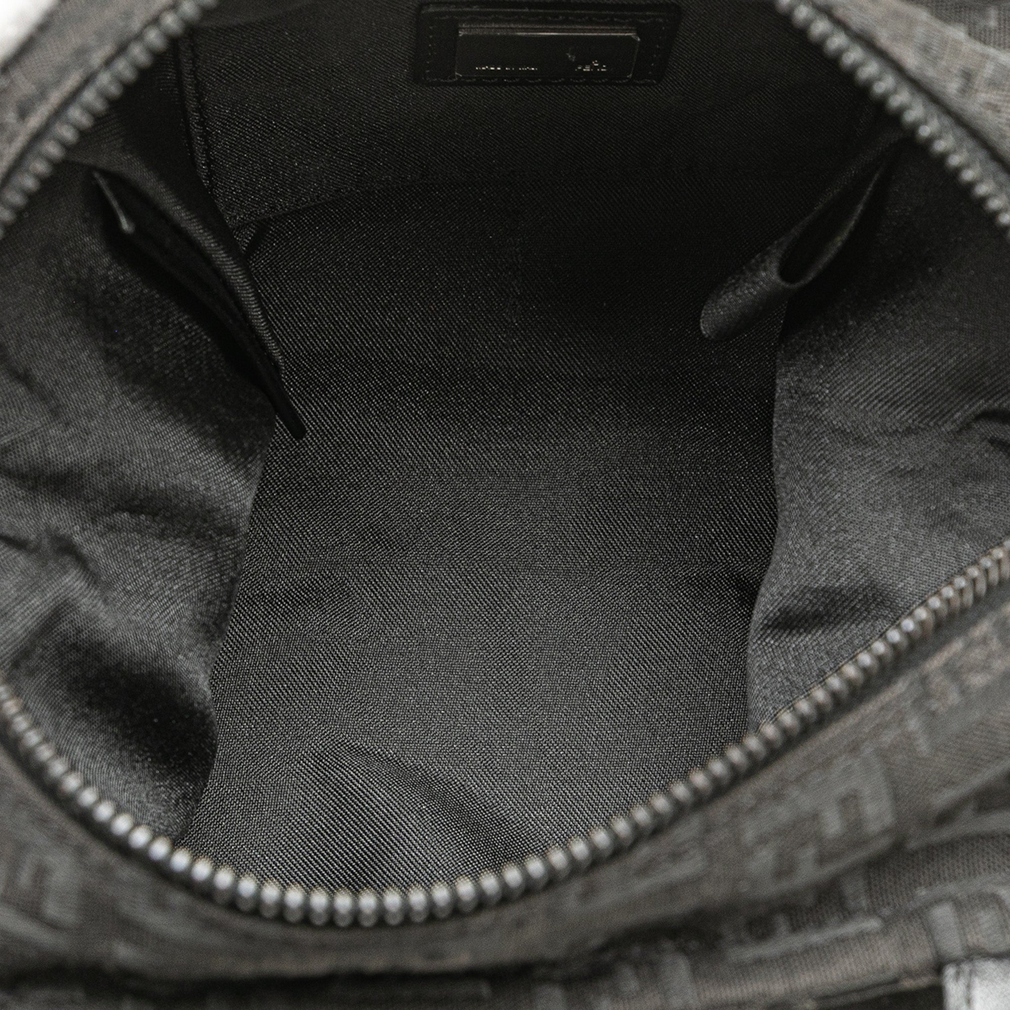 Fendi | Pre-Owned Mini Zucchino Canvas Handbag | Black