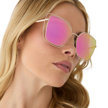 Womens | Jacqueline Sunglasses | Champagne | Pink Lenses