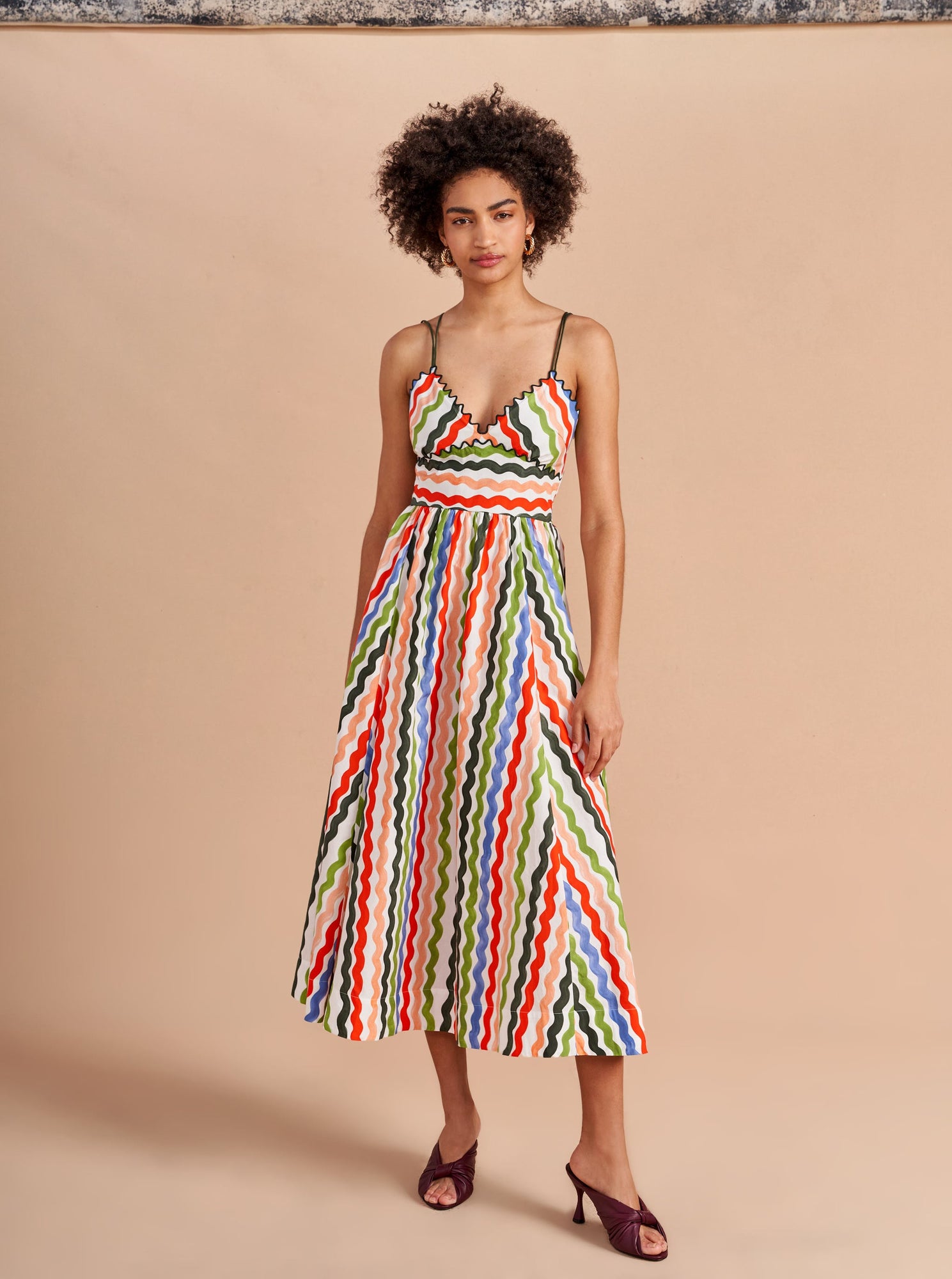 Jamie Dress | Ivory x Multi