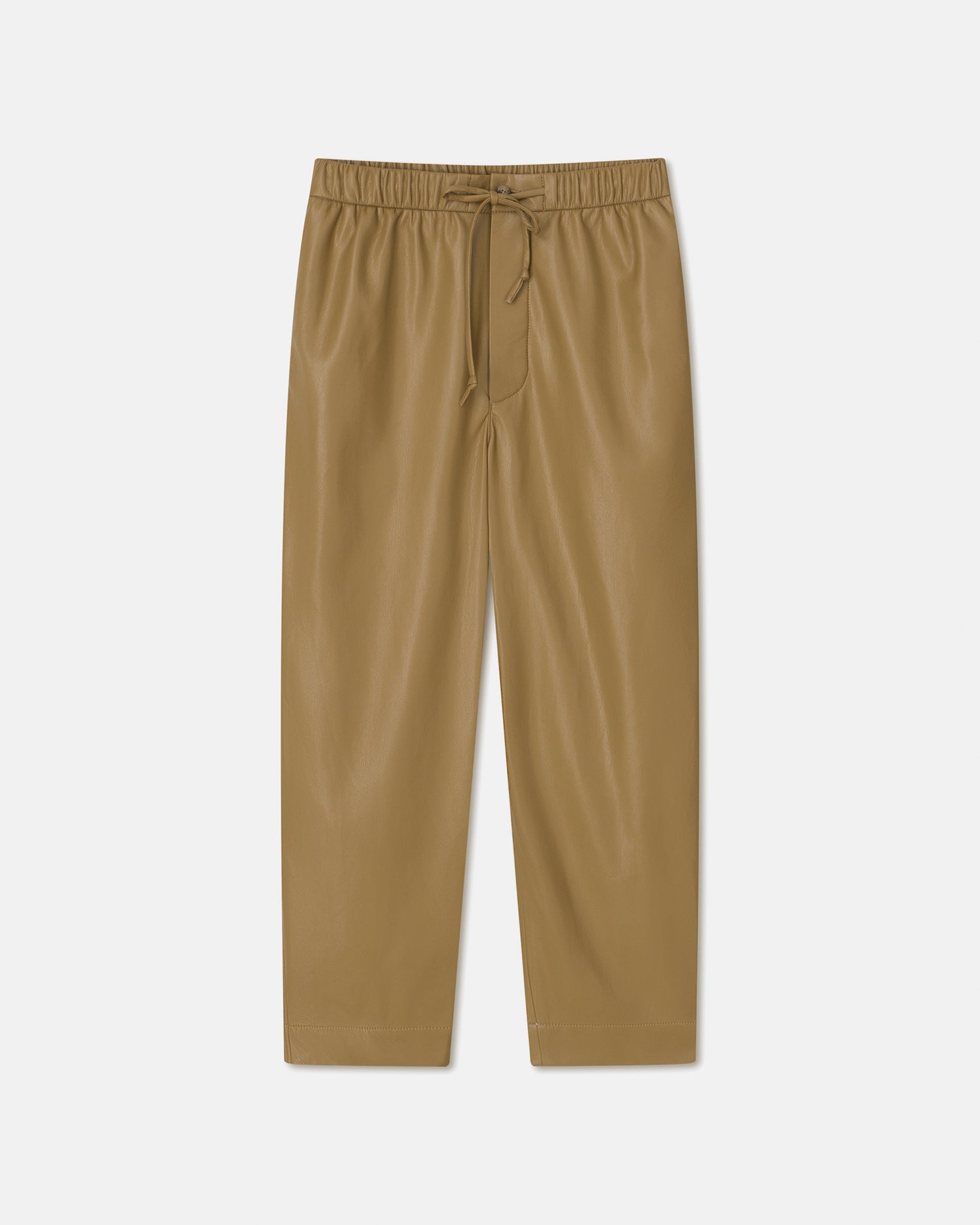 Jain Okobor Alt-Leather Relaxed Pants | Muted Khaki Okobor