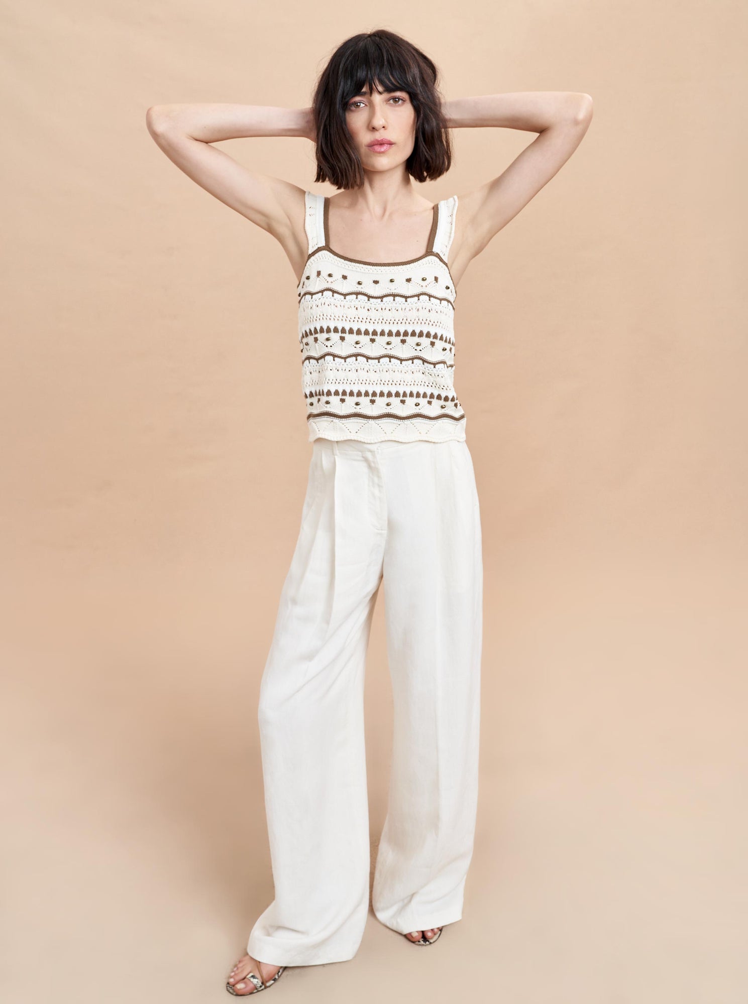 Jane Tank | Ivory x Cream x Olive