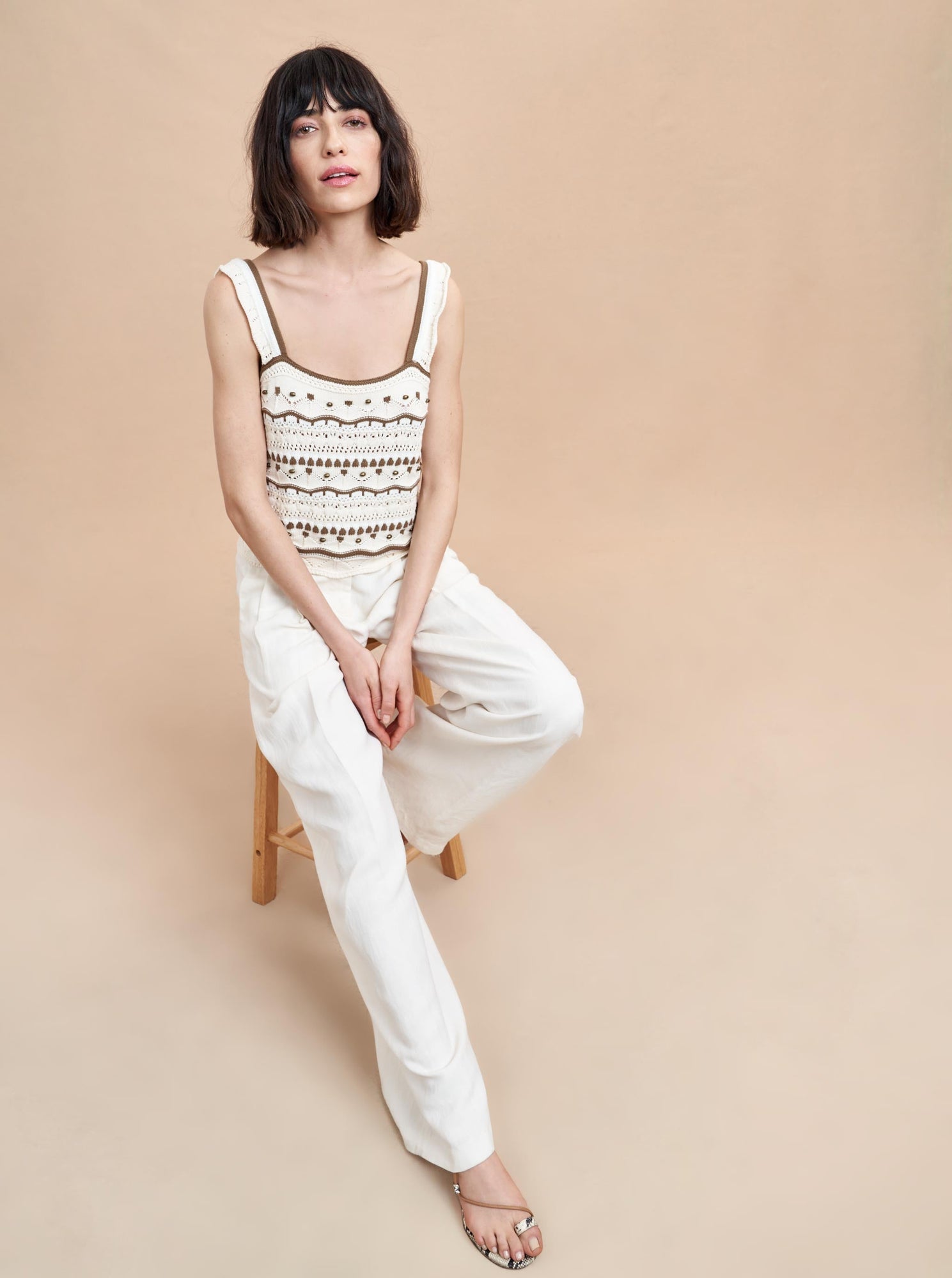 Jane Tank | Ivory x Cream x Olive