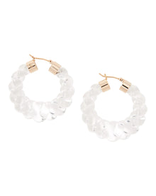 Janis Resin Hoop | Pearl