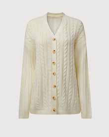 Rachel Parcell | Cable Cardigan | Ivory