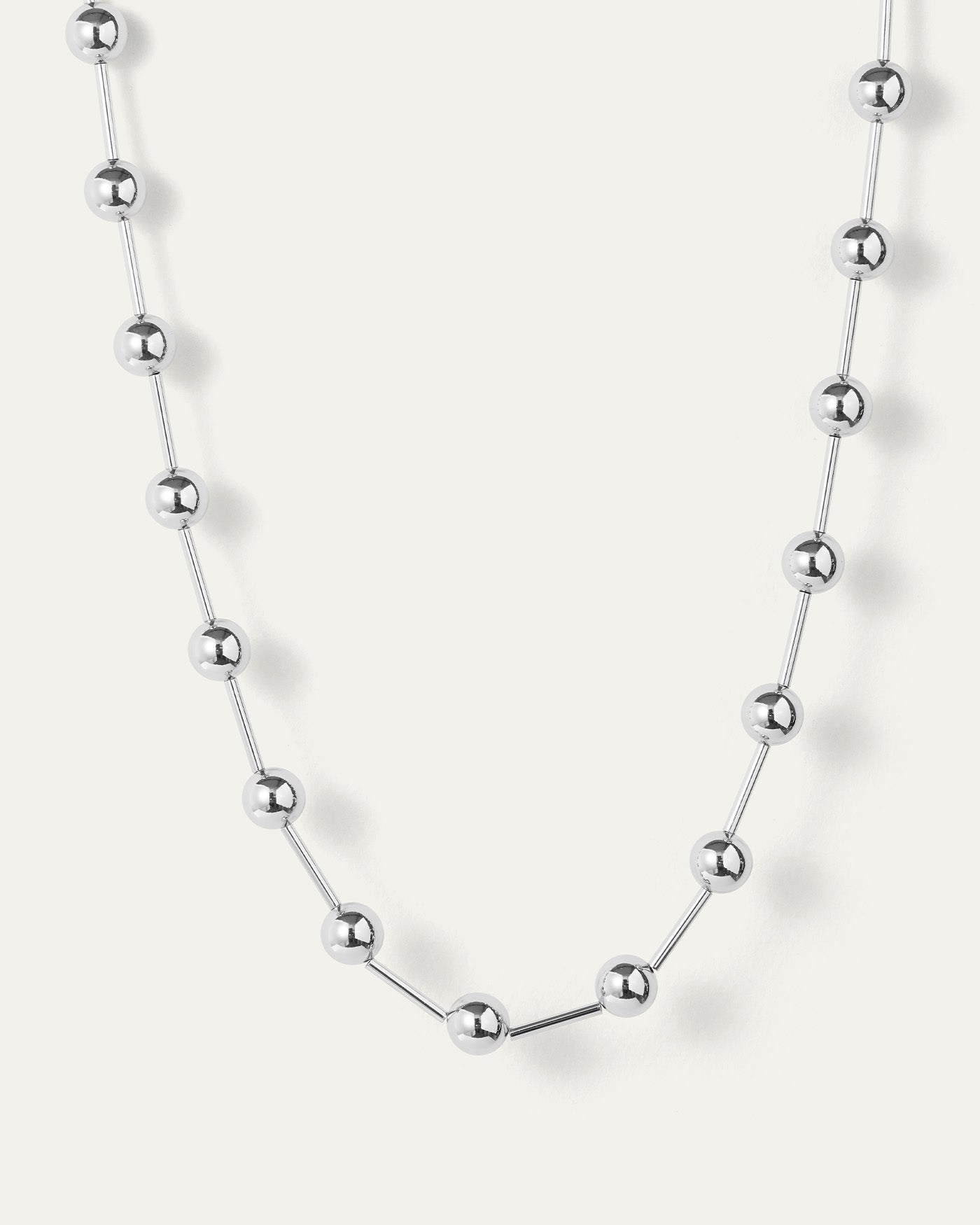 Celeste Necklace | Silver Dipped Brass