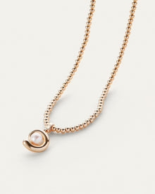 Glass Pearls | Daphne Necklace | Gold Tone Dipped Brass