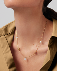 Freshwater Pearl | Lucille Necklace | 14K Gold-Plated Steel