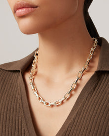 Loire Necklace | Silver Dipped Brass