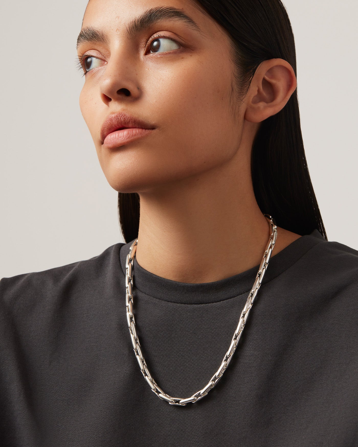 Alber Chain | Silver Dipped Brass