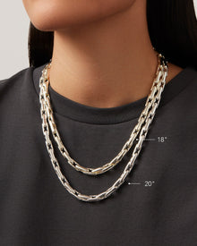 Alber Chain | Silver Dipped Brass