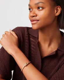 Maeve Bangle | Gold Tone Brass