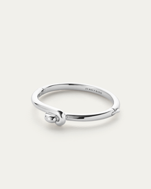 Maeve Bangle | Silver Dipped Brass