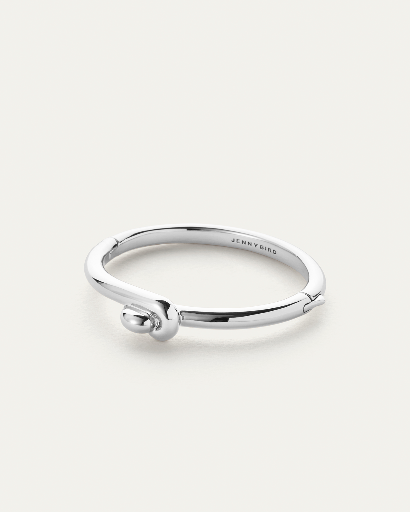 Maeve Bangle | Silver Dipped Brass