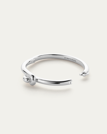 Maeve Bangle | Silver Dipped Brass