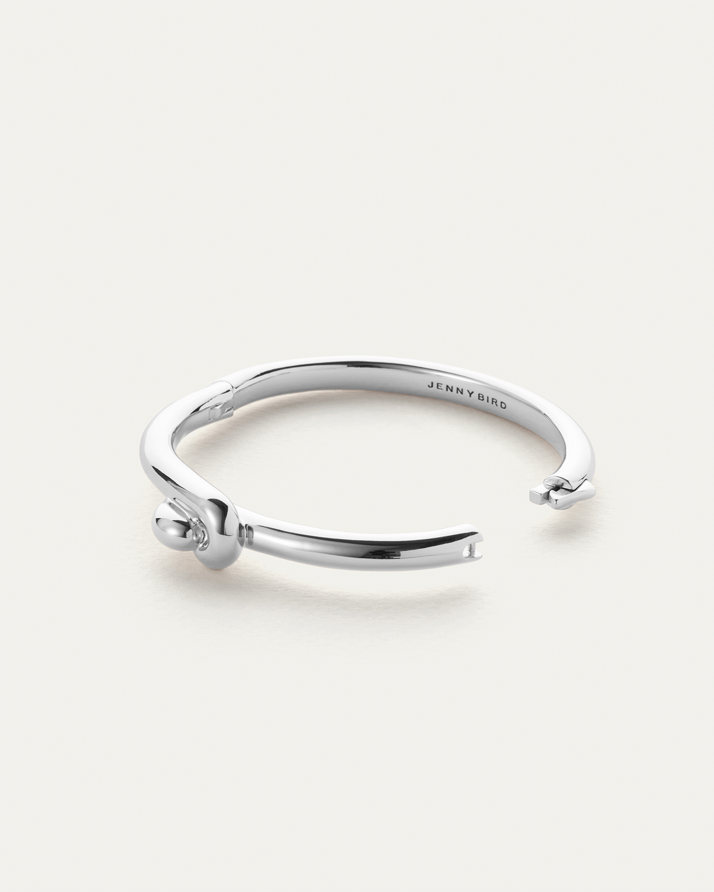 Maeve Bangle | Silver Dipped Brass