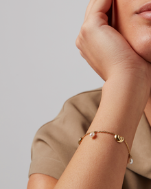 Freshwater Pearl | Lucille Bracelet | 14K Gold-Plated Steel