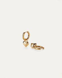 Puffy Heart and Cherry Huggie Play Kit | 14K Gold