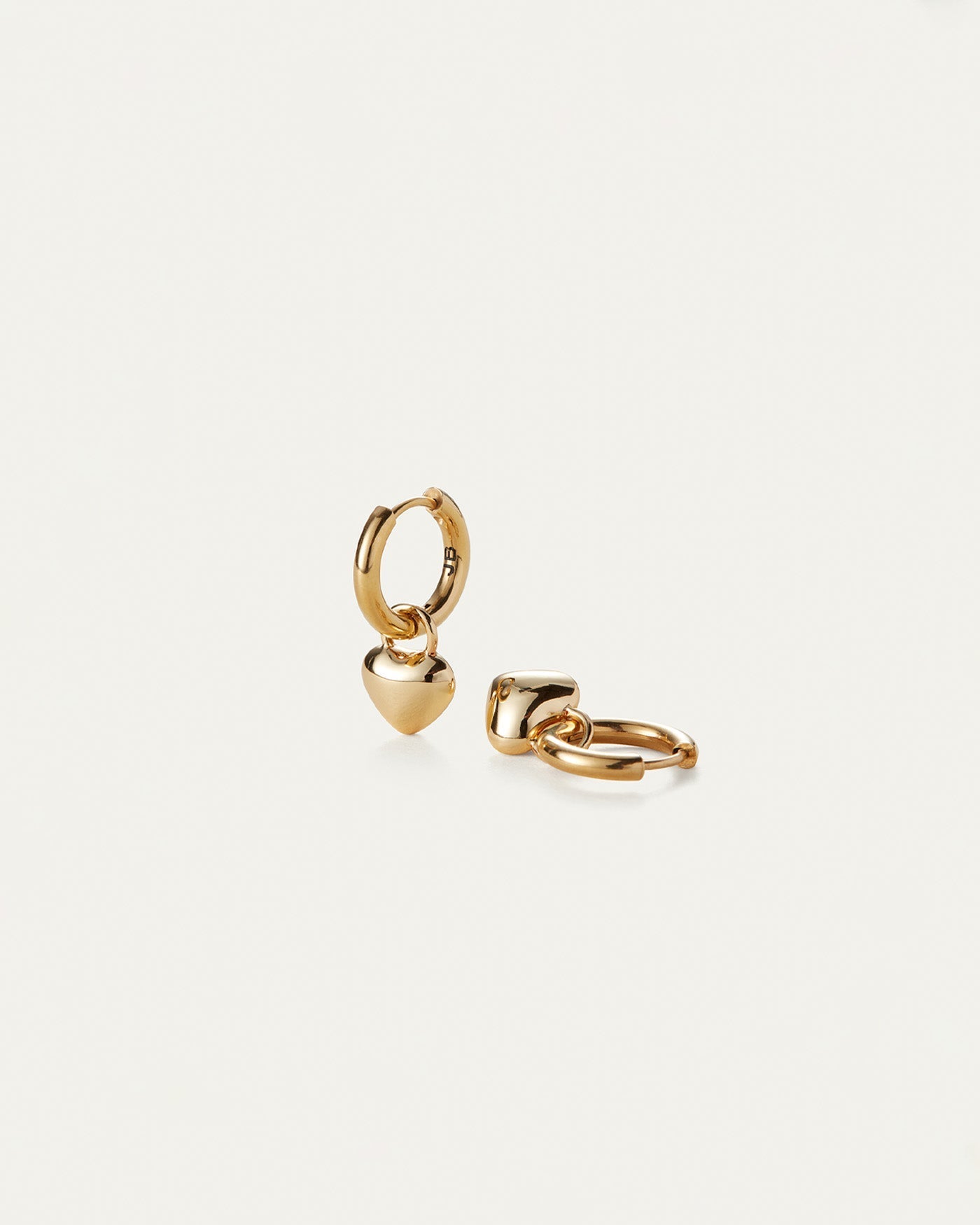 Puffy Heart and Cherry Huggie Play Kit | 14K Gold