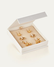 Puffy Heart and Cherry Huggie Play Kit | 14K Gold