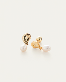 Freshwater Pearl | Lucille Earrings | 14K Gold Dipped Brass