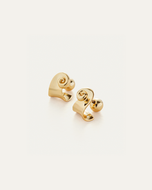 Dylan Huggie Earrings | 14K Gold Dipped Brass
