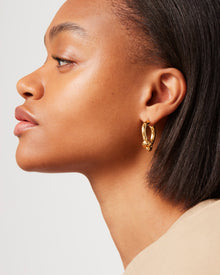 Maeve Hoop Earrings - Medium | 14K Gold-Dipped Brass