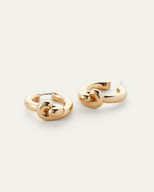 Maeve Hoop Earrings - Medium | 14K Gold-Dipped Brass
