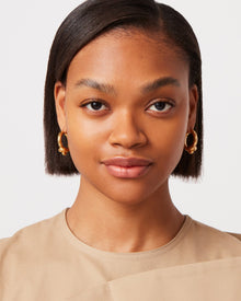 Maeve Hoop Earrings - Medium | 14K Gold-Dipped Brass