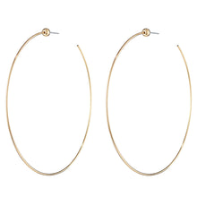 Icon Hoops - Medium in Gold on White Background