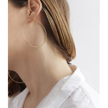 Icon Hoops - Medium in Gold on Model