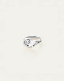 Lucille Signet Ring | Platinum-Plated Steel