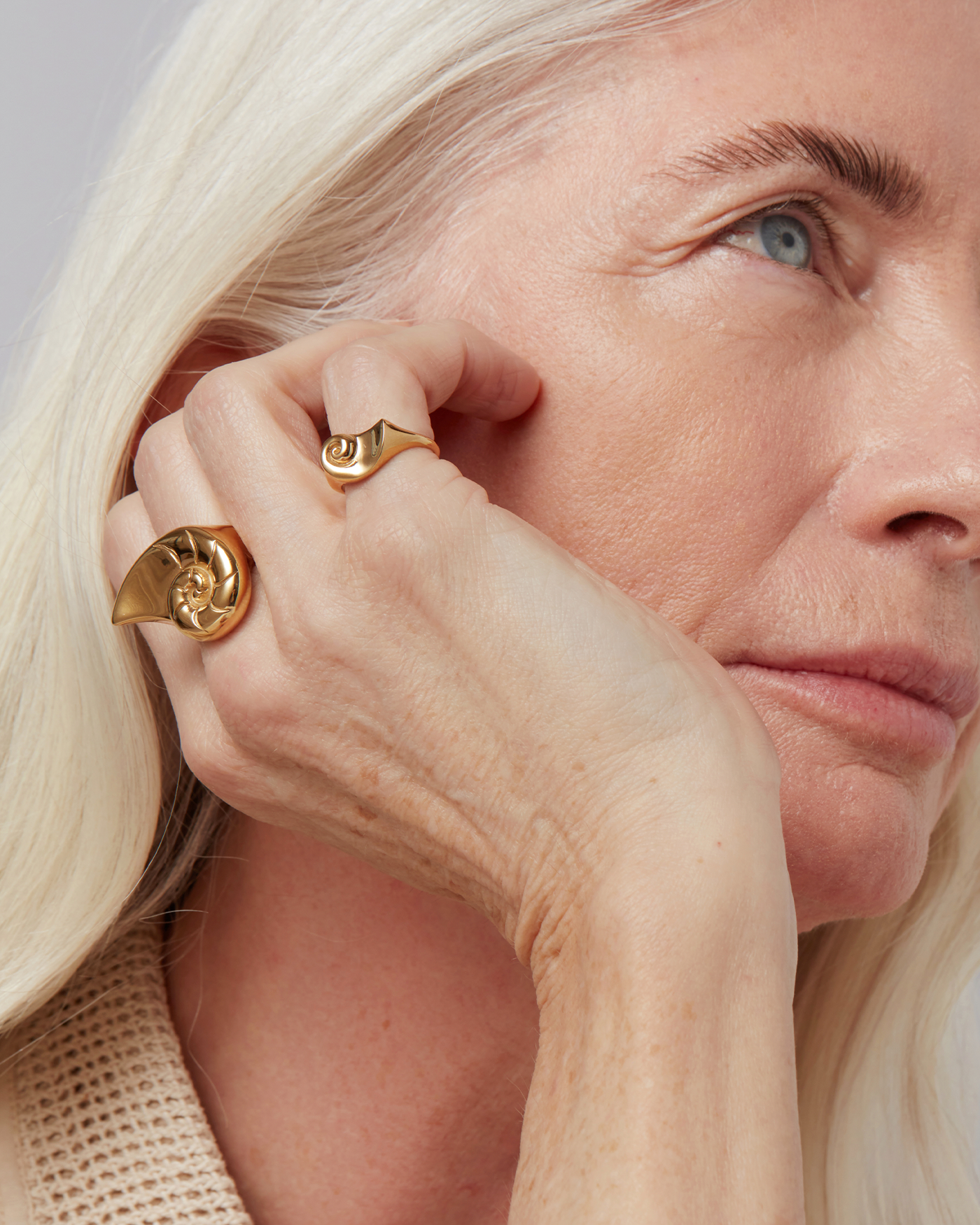 Dylan Ring | 14K Gold-Plated Steel