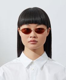 The Oval | Gold | Amber Lenses