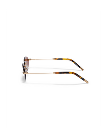 The Oval | Gold | Amber Lenses
