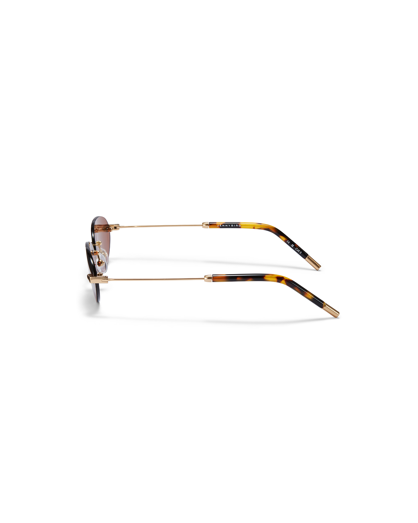 The Oval | Gold | Amber Lenses