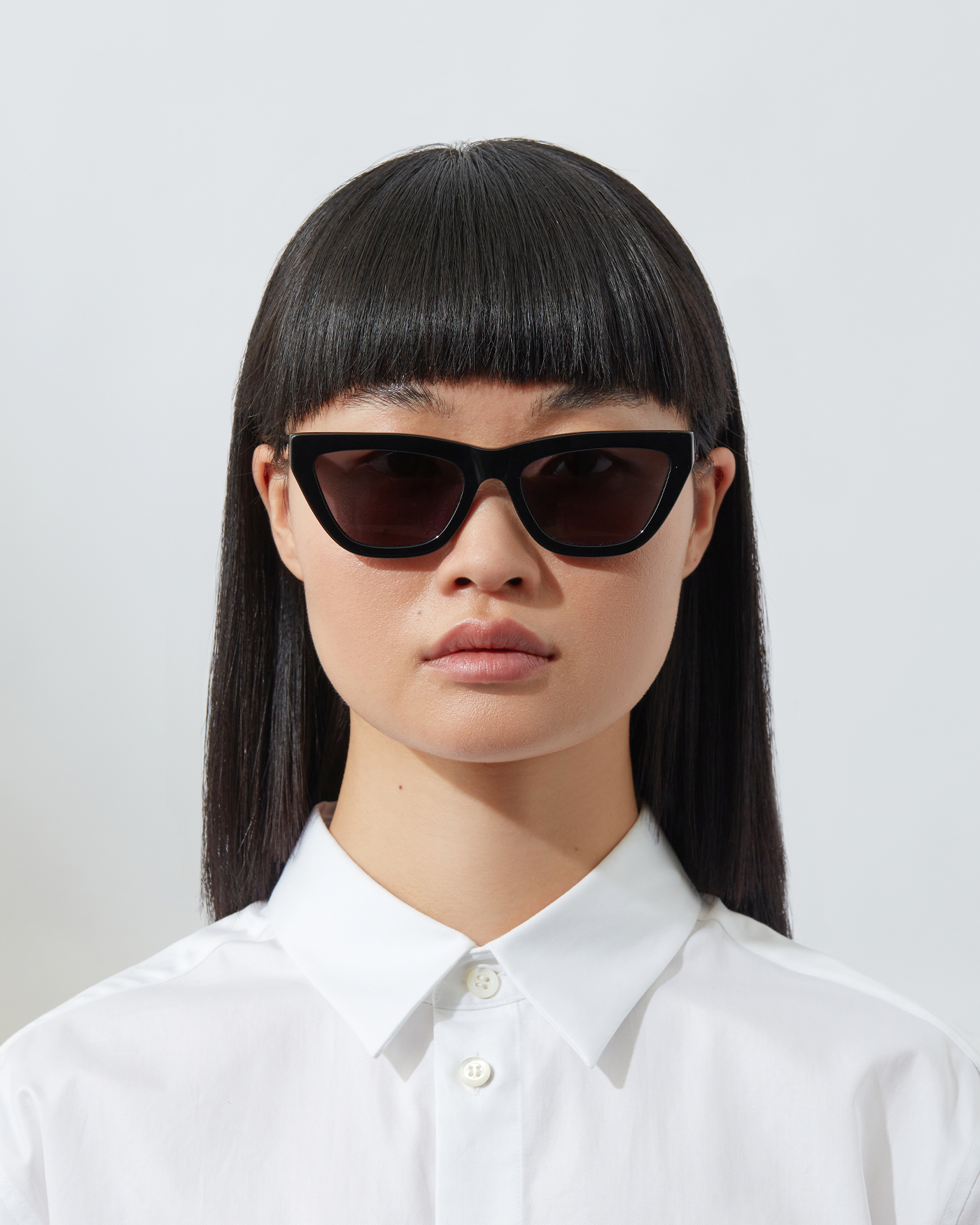 The Cateye | Black | Grey Lenses