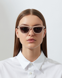 The Cateye | Matte Camel | Grey Lenses