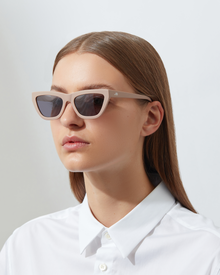 The Cateye | Matte Camel | Grey Lenses