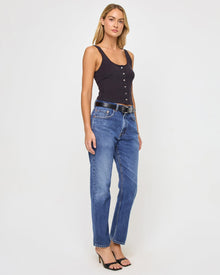 Jeanie Pointelle Tank | Black