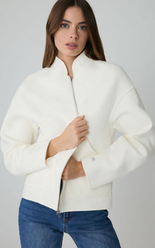 Jenny Double Face Wool Jacket | Powder