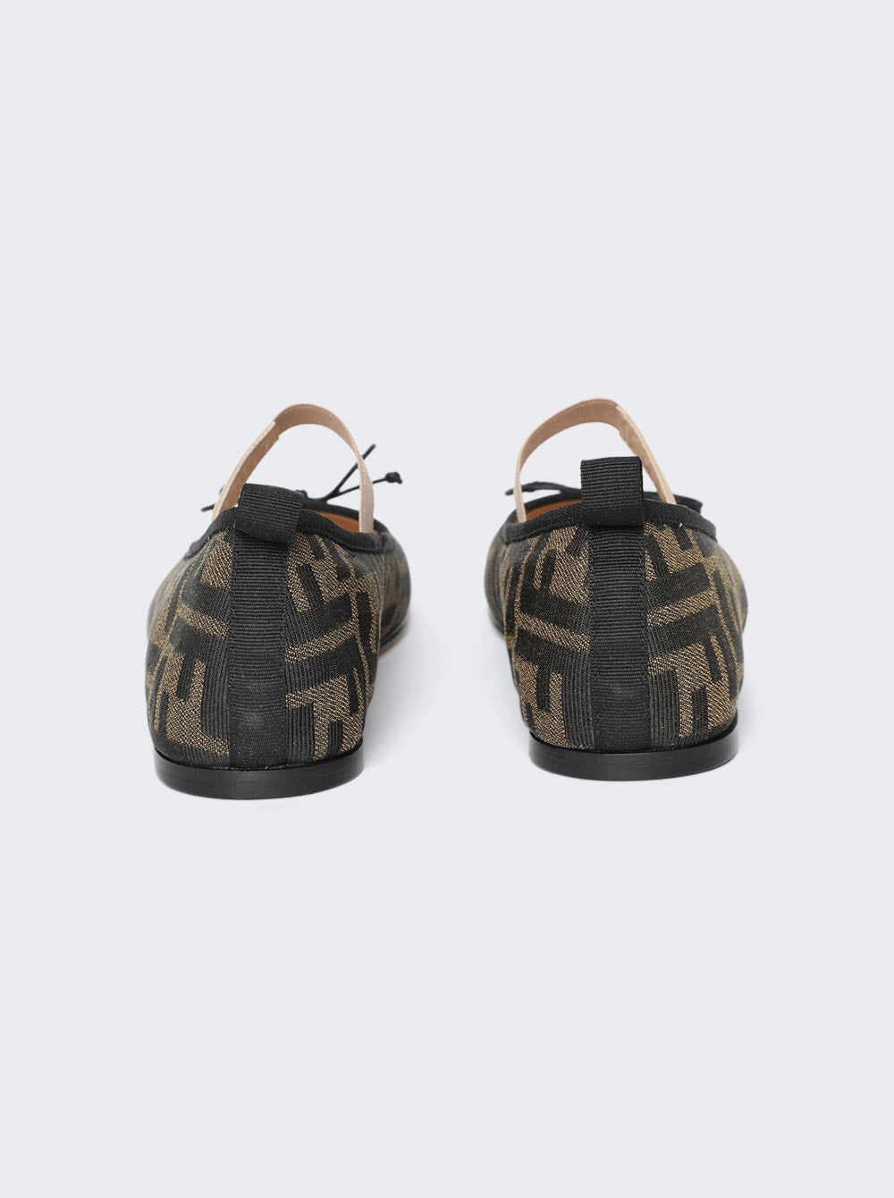 Kids | Fendi | Junior Ballerina Flats | Tobacco