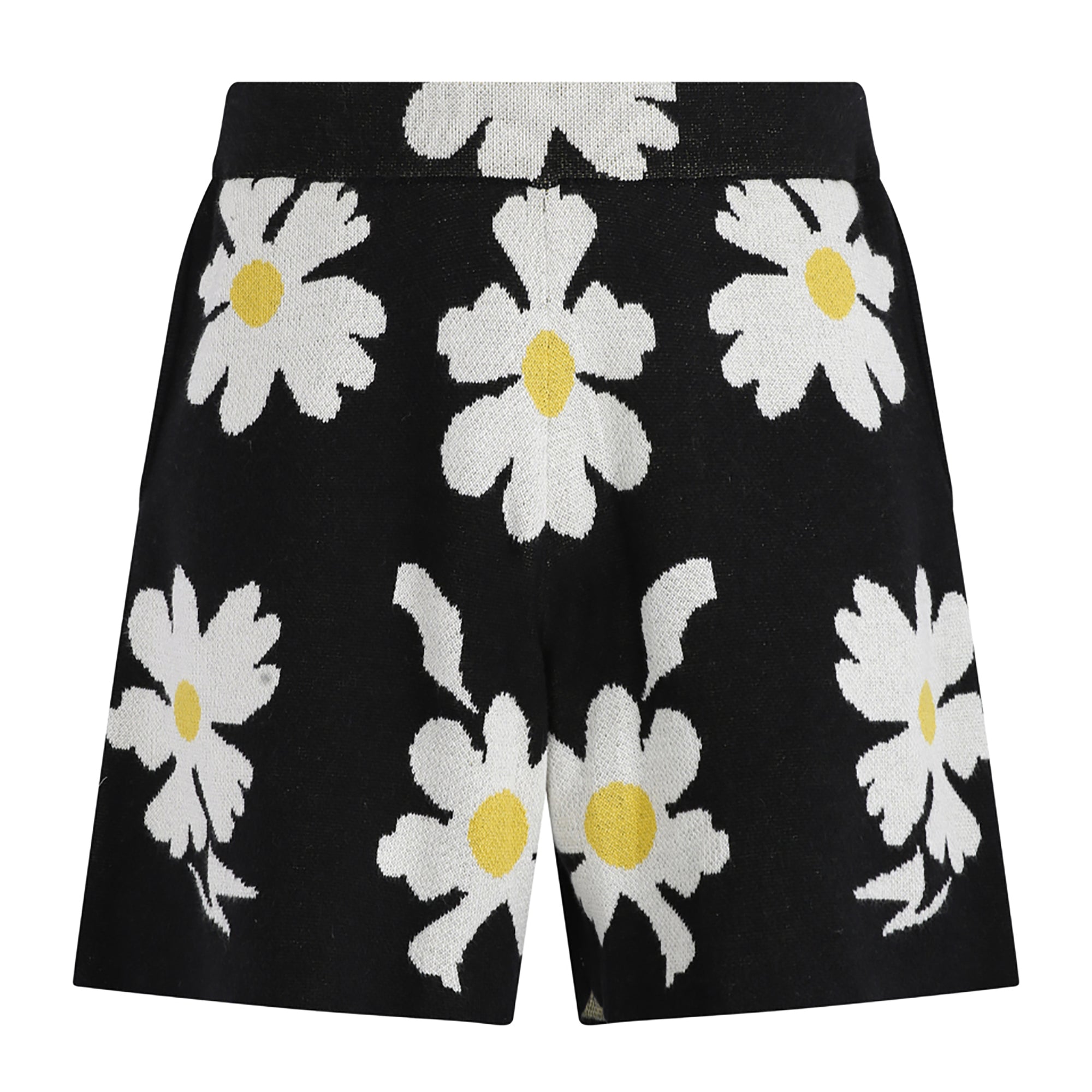 Jacquard Flower Shorts | Black