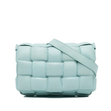 Bottega Veneta | Pre-Owned Nappa Intrecciato Padded Cassette Crossbody - II | Blue/Light Blue